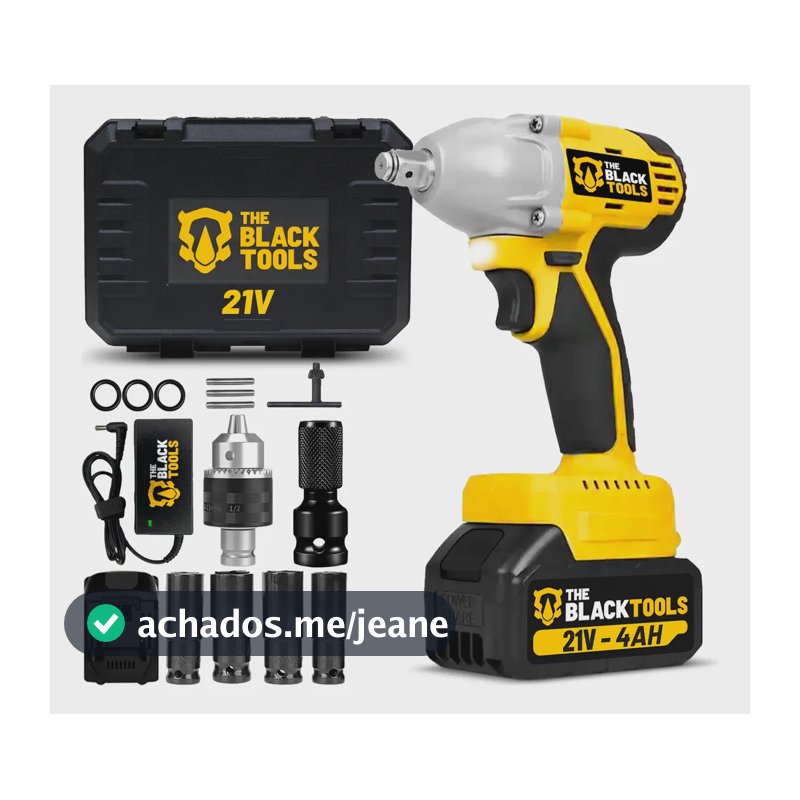 Chave De Impacto Brushless 21v The Black Tools Tb-21ik 21v