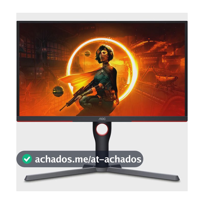 Monitor Gamer Aoc Com Tela De 25 240hz E Resolução Full Hd Preto 127/220v