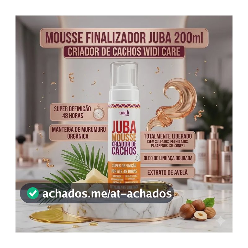 Mousse Finalizador Widi Care Juba para Cachos Definidos e Brilho