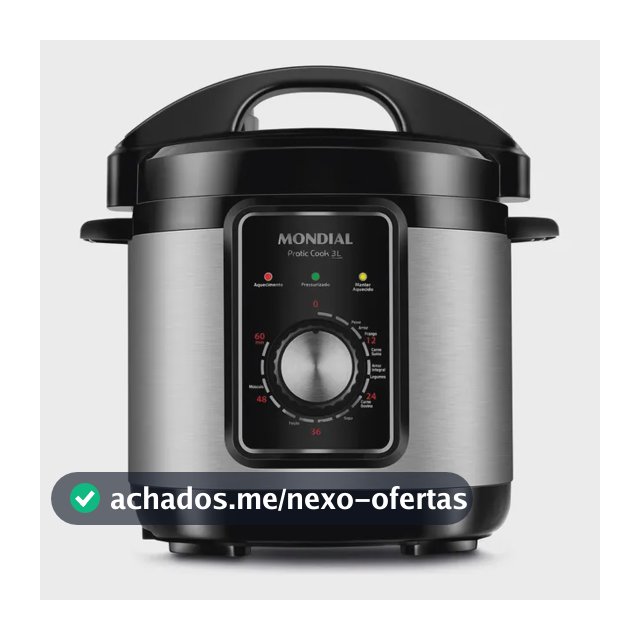 Panela de Pressão Elétrica 3L Mondial 700W - PE-47-3L-I