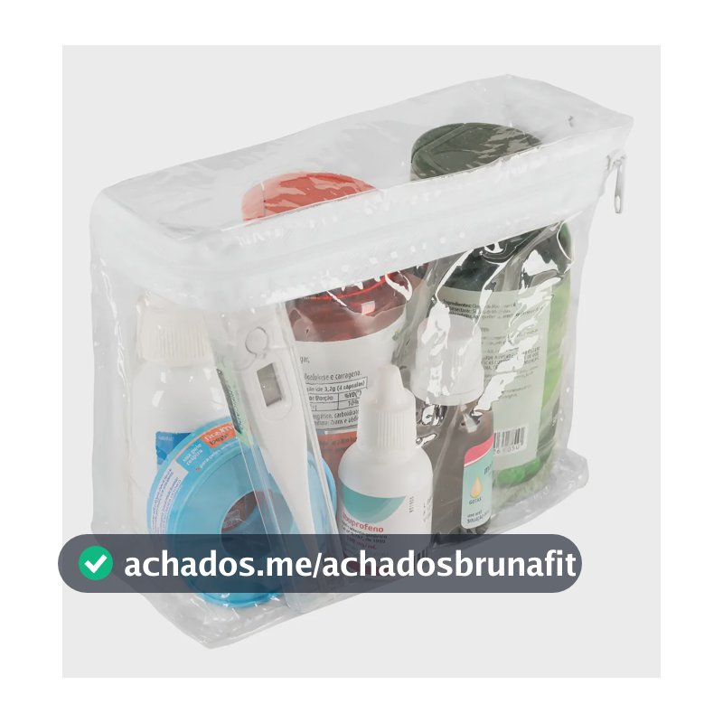 3 Saquinho Organizador Multiuso Remédios Maquiagem Com Zíper