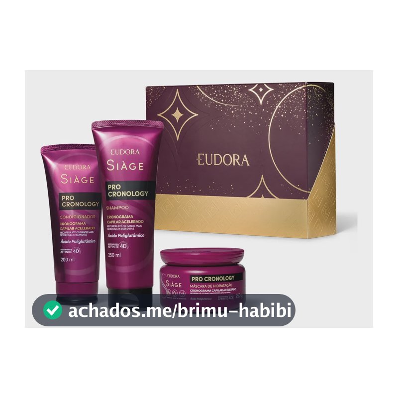 Kit Eudora Siàge Pro Cronology (3 Produtos)