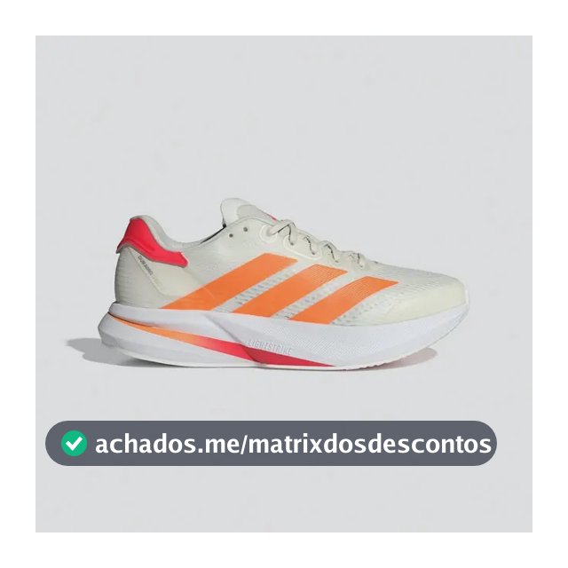 Tênis Masculino Duramo Speed 2 adidas Owhite/luor/lucred Liso 40 Br