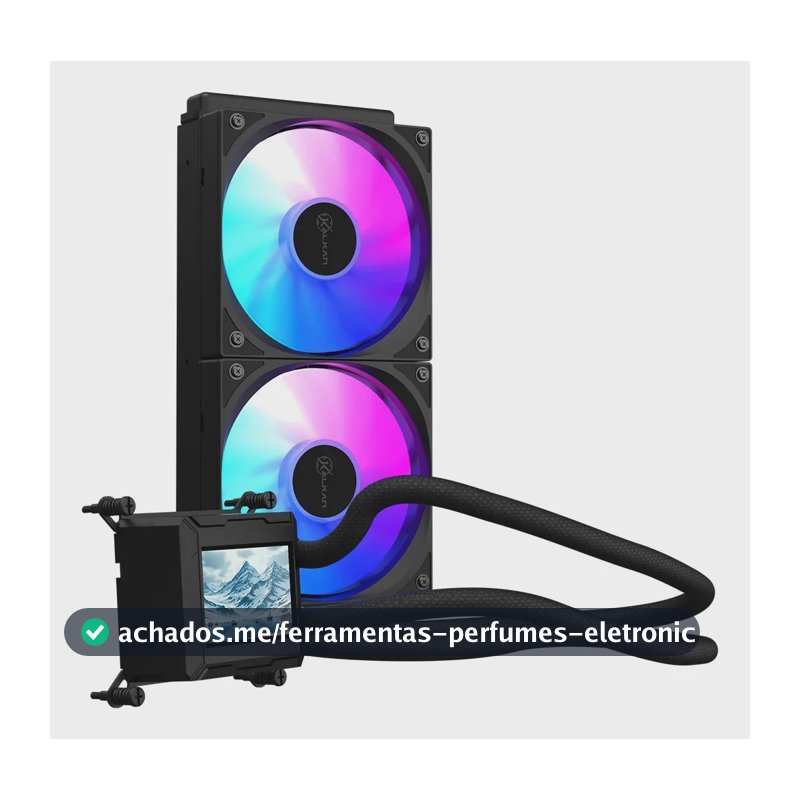 Cooler Líquido Aio Para Computador Kalkan Aura Lcd 240 Preto