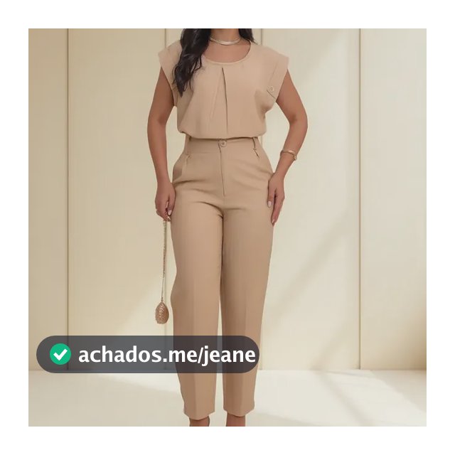 Conjunto Moda Elegante Feminino Calça Com Blusa Alfaiataria
