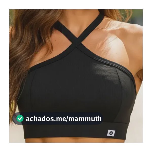 Top Cropped Feminino Alça Cruzada Zero Transparência Suplex