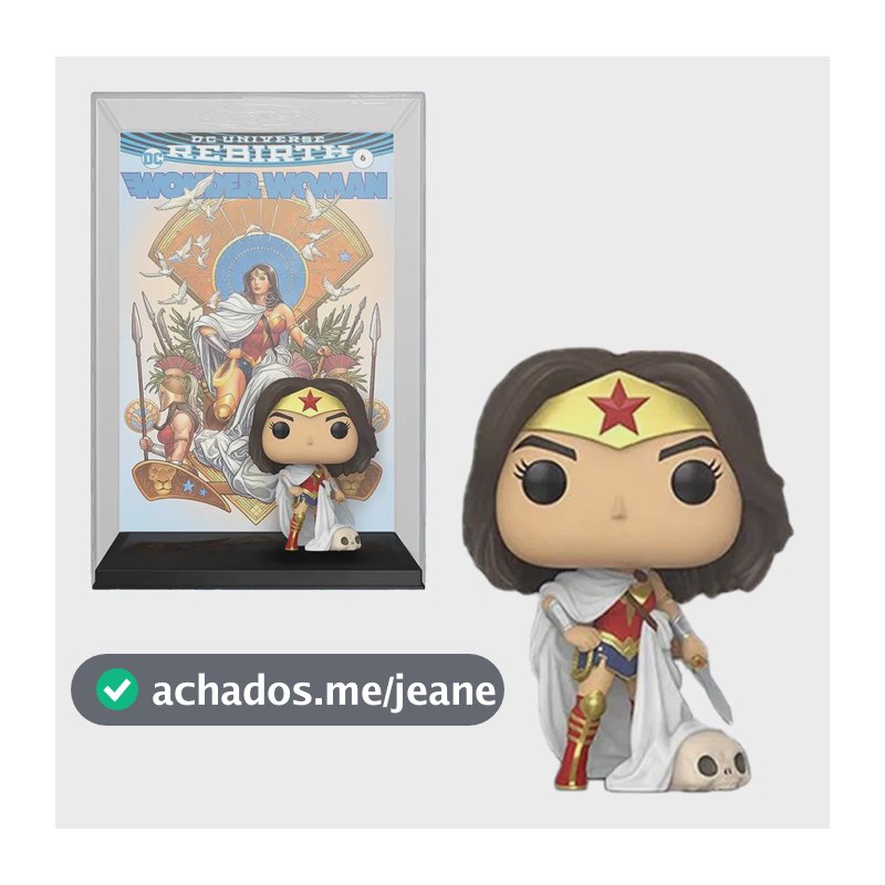 Funko Pop Comic Covers Wonder Woman - Rebirth On Throne