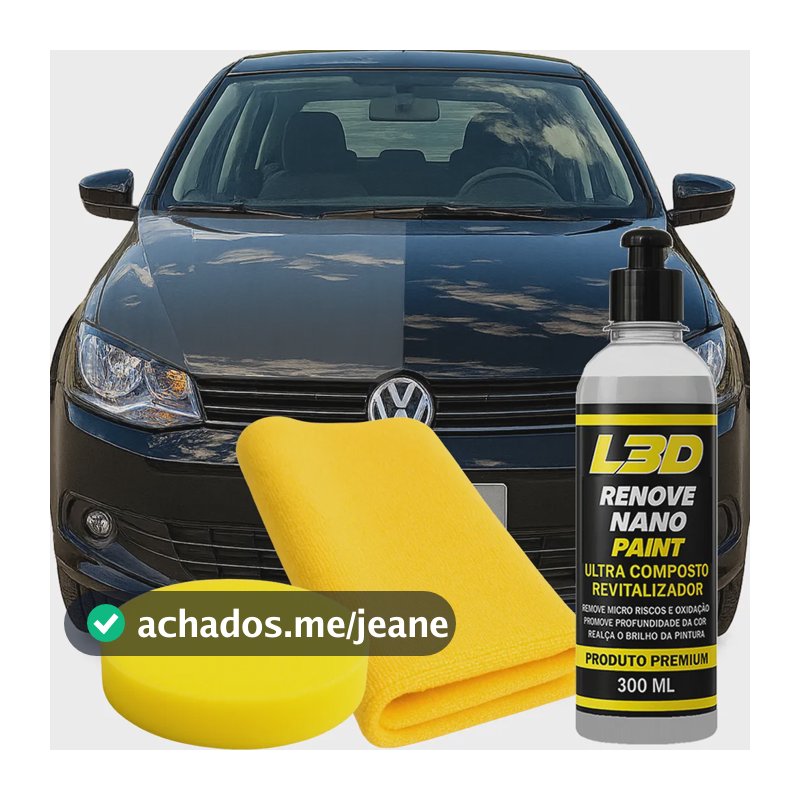 Revitalizador De Pintura Automotiva L3d Brilho Intenso 300ml Todas As Cores
