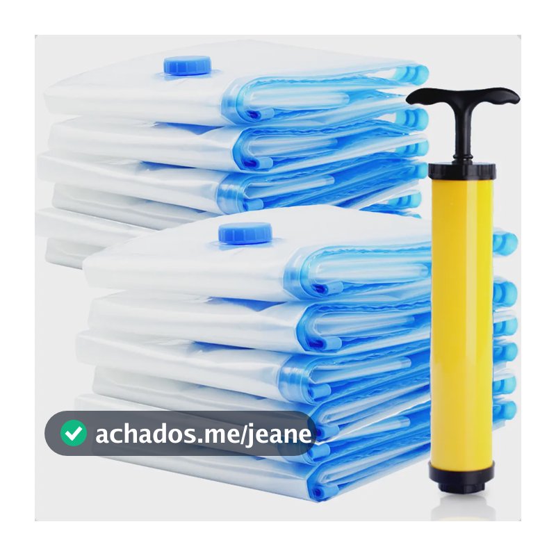 Sacos Organizadores A Vacuo 10 Un G, Gg, Exg 83% Mais Espaço