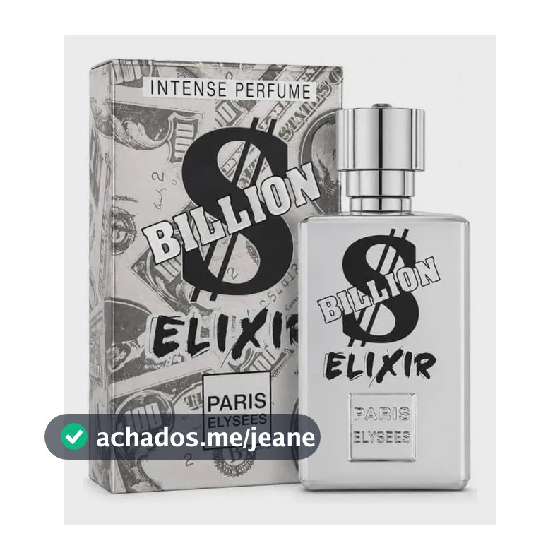 Perfume Billion Dollar Elixir Paris Elysees Masculino 100ml