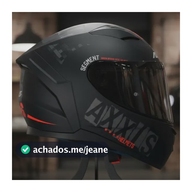 Capacete Moto Fechado Axxis Segment Nyc B5 C/ Narigueira Preto Fosco 59/60