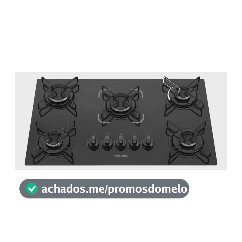 Cooktop Itatiaia Essencial 5 Bocas Preto