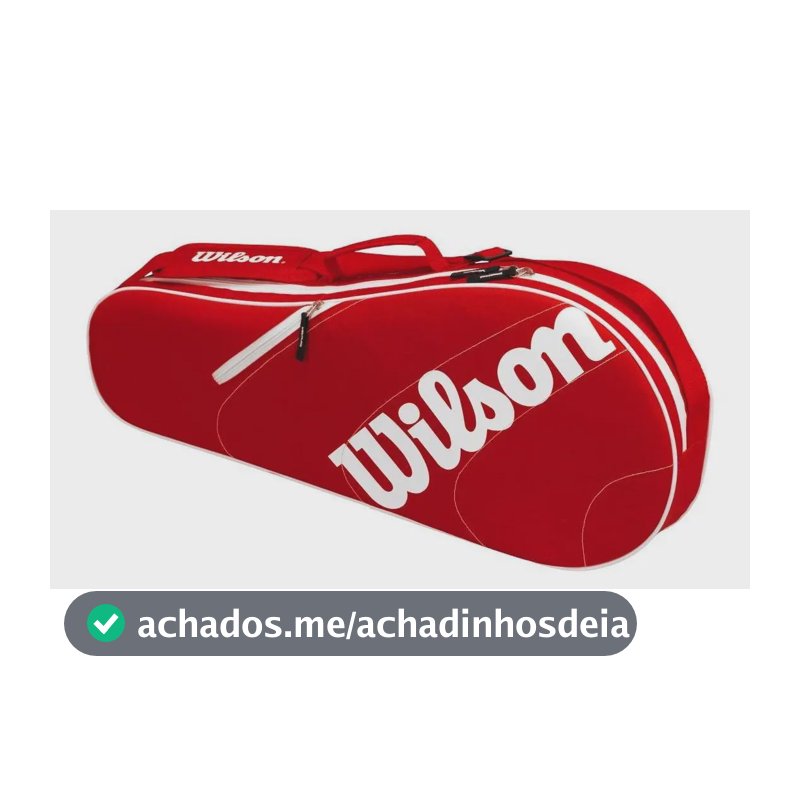 Raqueteira Advantage Team X3 Wrz609503 Wilson Cor Vermelho