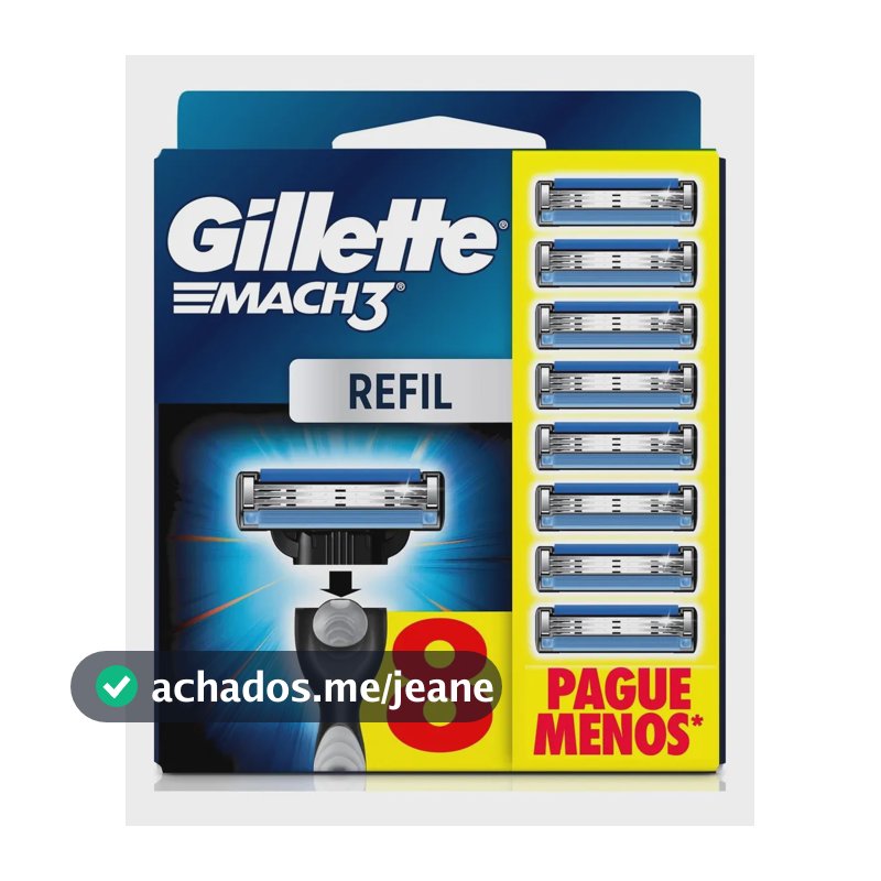 Carga para Aparelho Gillette Mach3 Leve 8 Pague 6