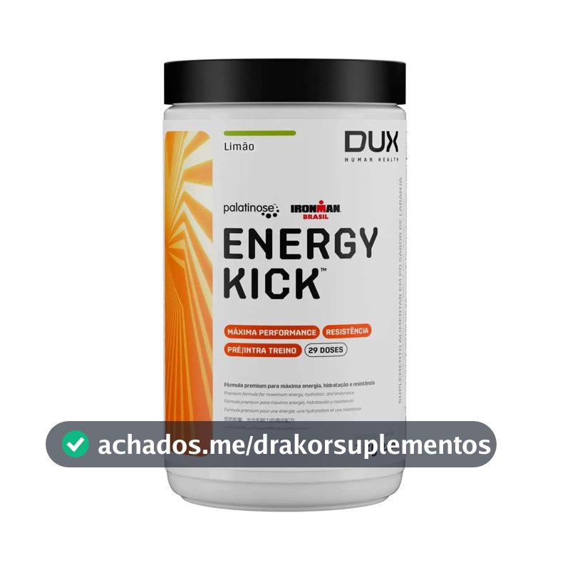 DUX HUMAN HEALTH Energy Kick Pré Treino Limão 1kg