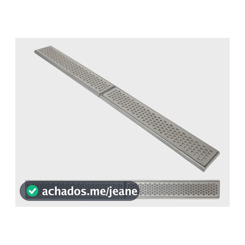 Ralo Linear Grelha 10x100 Coleta Agua Pluvial (2 Pçs 50cm)