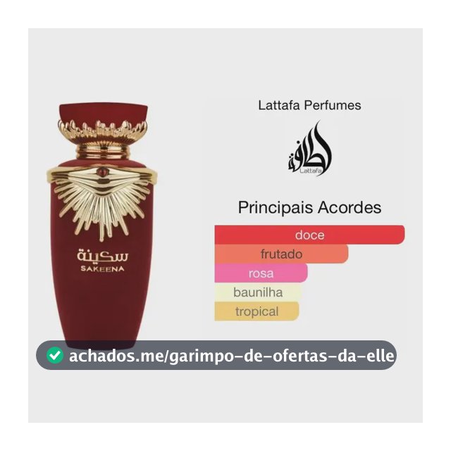 Perfume Sakeena Lattafa Edp Feminino 100ml Original