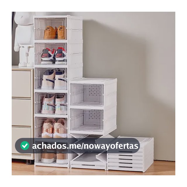 Sapateira Organizador Sapatos Empilhável Vertical 6 Andares