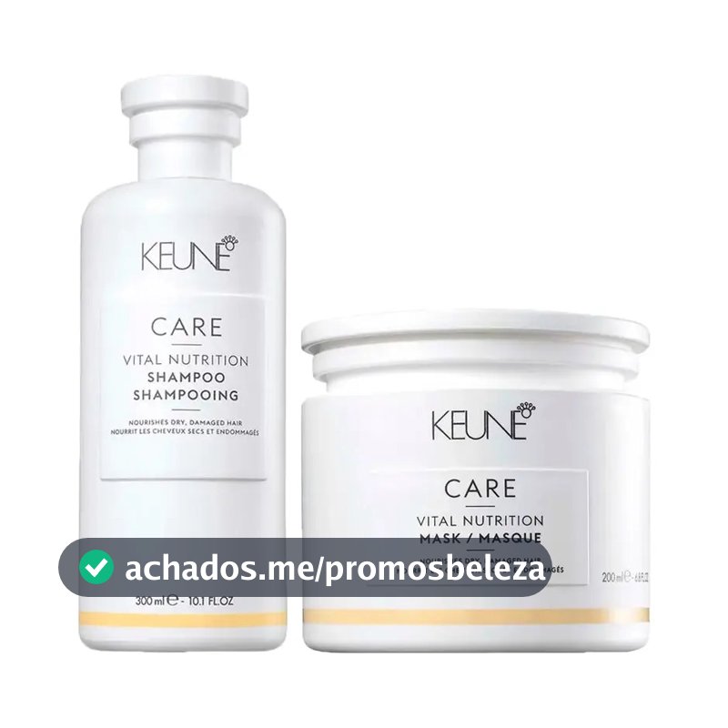 Kit Keune Nutrição Care Vital Shampoo 300ml + Máscara 200ml