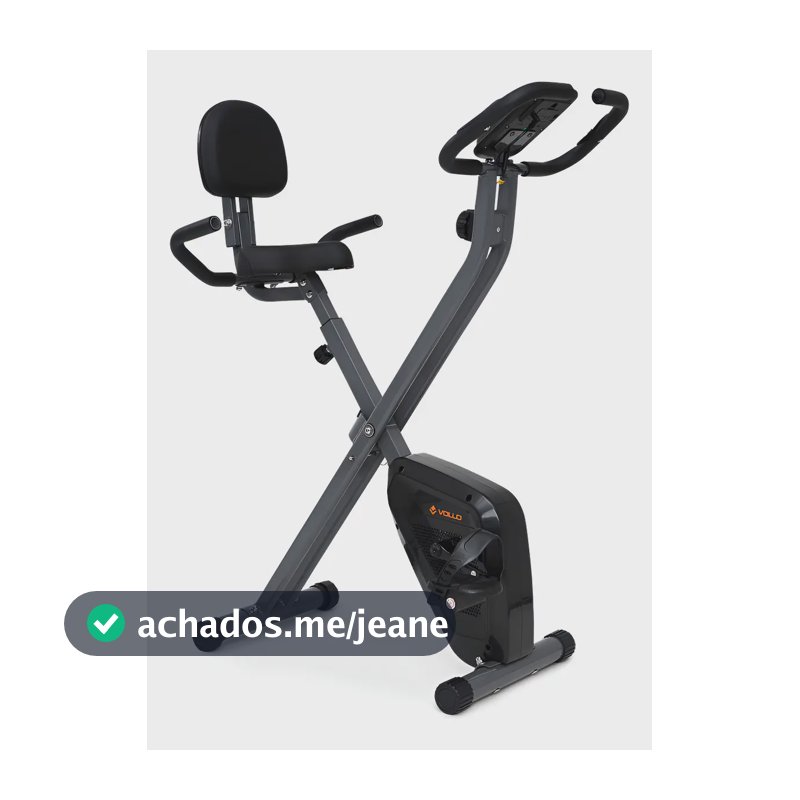 Bicicleta Ergométrica Vertical Magnética Dobrável X-bike com Encosto Vollo
