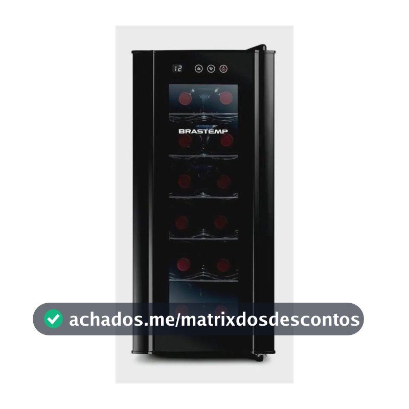 Adega De Vinhos Brastemp Para 12 Garrafas Com Painel Touch Bzc12be Preto