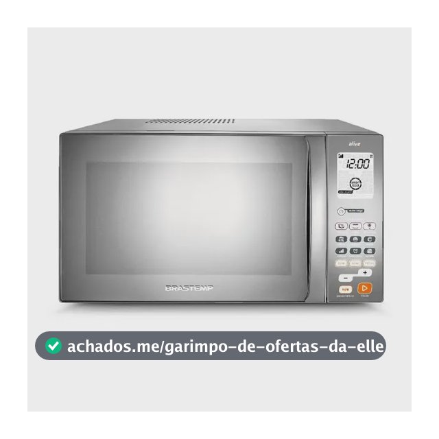 Micro-ondas Brastemp 38L Inox Espelhado Grill - BMJ38AR