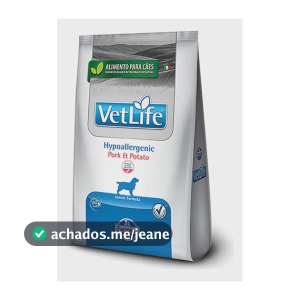 Ração Vet Life Canino Hypoalergenic Pork E Potato 2kg