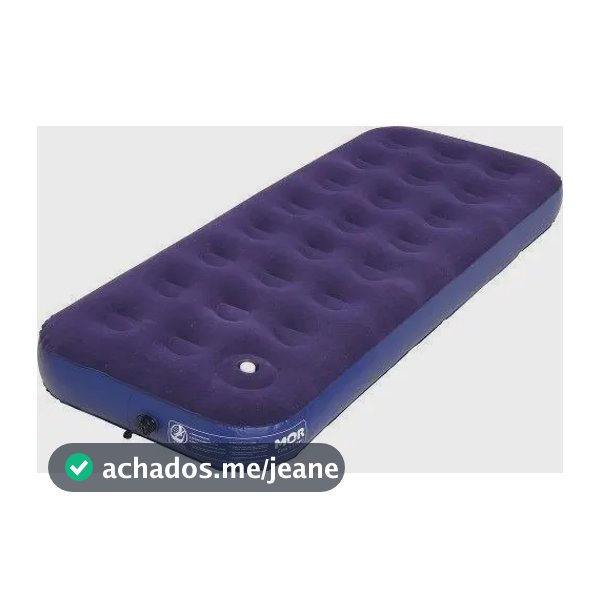 Colchão Inflável Solteiro Camping Casa Com Fole E Inflador