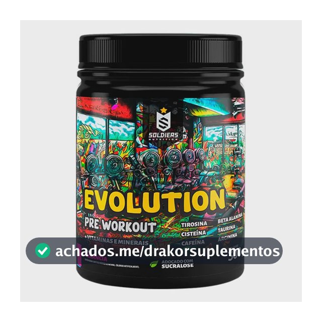 Suplemento Soldiers Nutrition Evolution en pó sabor melancia x 300g