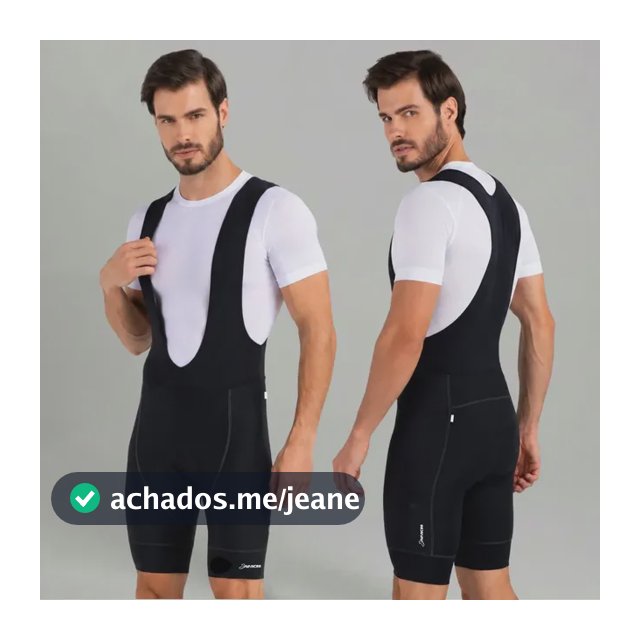 Bretelle Masculino Savancini Para Ciclismo Gel + Confortflex Preto 3g