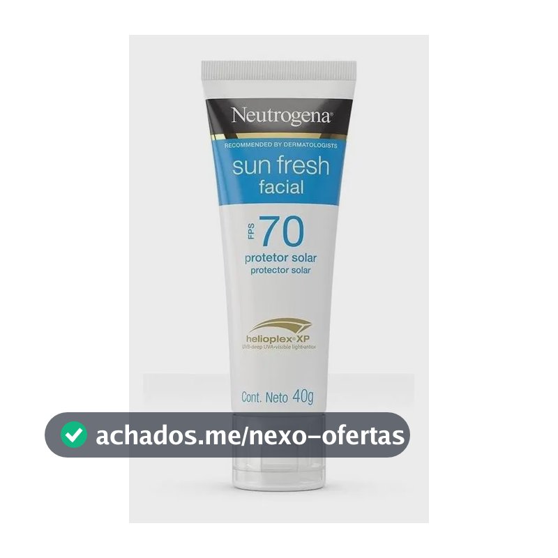 Protetor Solar Facial Neutrogena Sun Fresh FPS 70, 40g