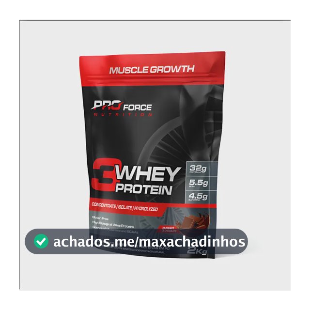 Proteína Proforce 3 Whey em pó sabor Morango x 2kg
