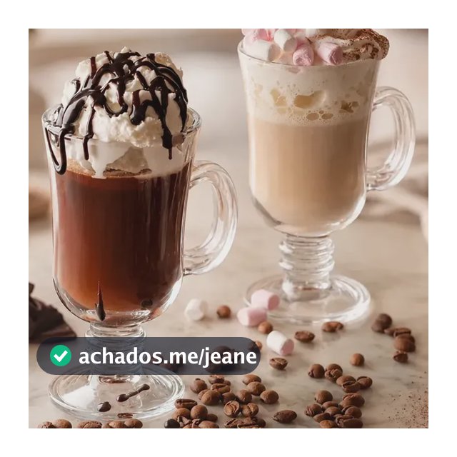 Jogo 6 Canecas Xícara Nespresso Dolce Gusto Vidro Café Transparente