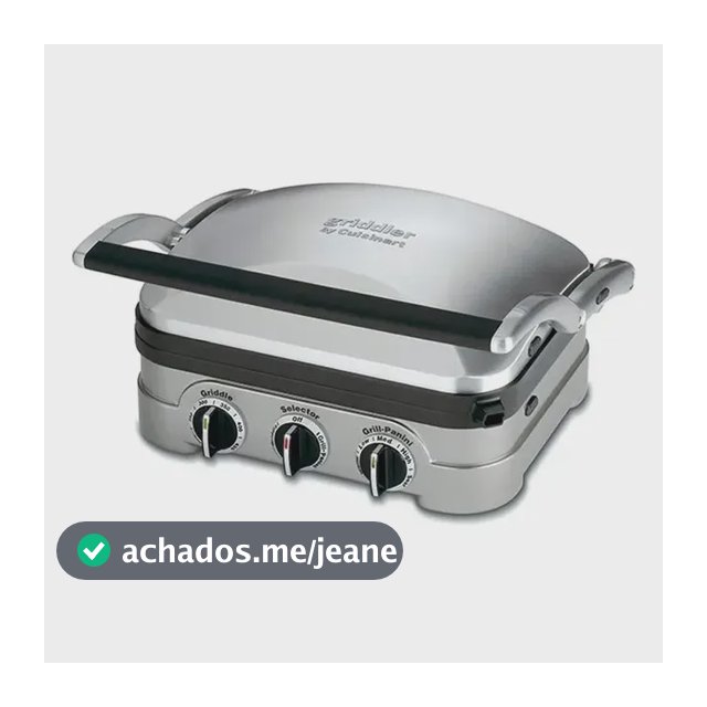 Grill Eletrico Cuisinart Griddler 5 Em 1 Gr4ncbrb 1460w Cor Inox