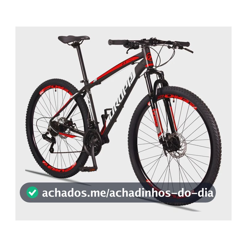 Bicicleta Aro 29 Dropp Z3 Câmbio Shimano 21 Vel Freio Disco Cor Preto/vermelho Tamanho Do Quadro 21