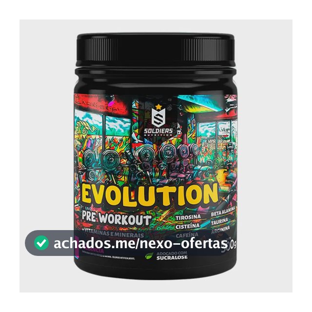 Suplemento Soldiers Nutrition Evolution en pó sabor melancia x 300g