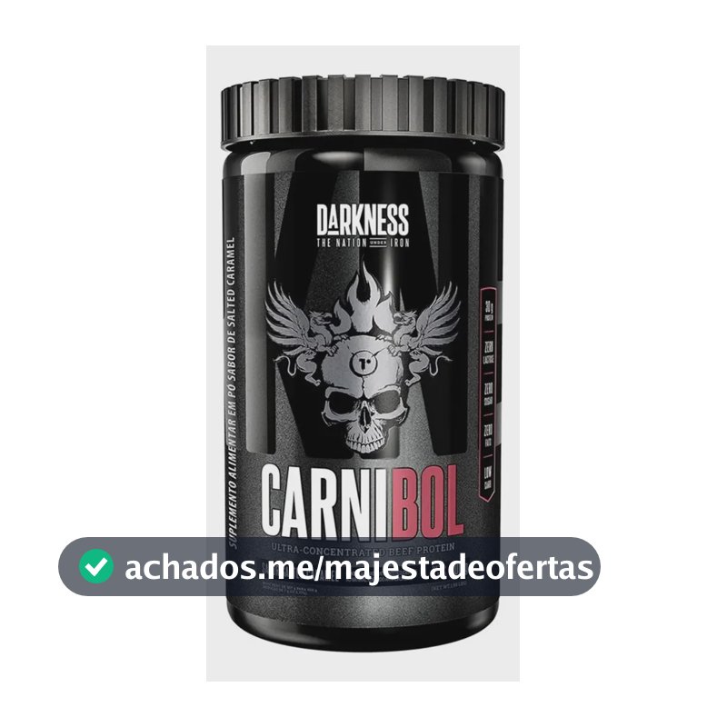 Proteína Darkness Carnibol Beef em pó sabor Caramelo salgado x 900g