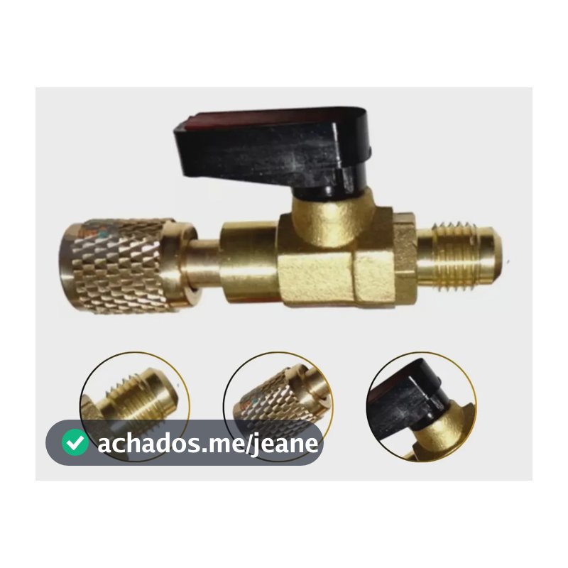 Válvula Tipo Bola Para Manifold, Vacuômetro, Bomba De Vácuo