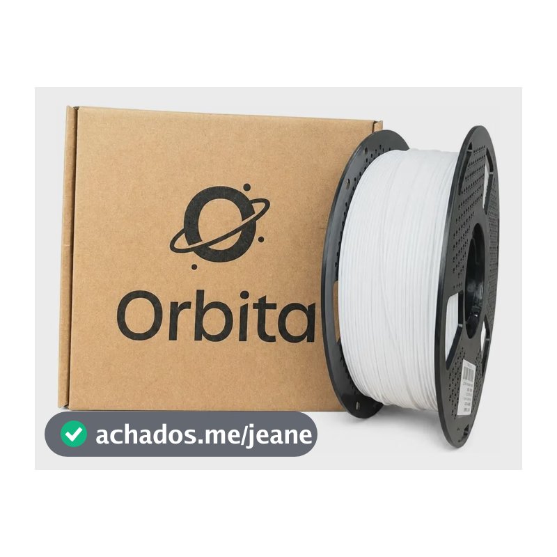 Filamento Petg Para Impressora 3d Orbita 1,75 Mm 1 Kg Branco