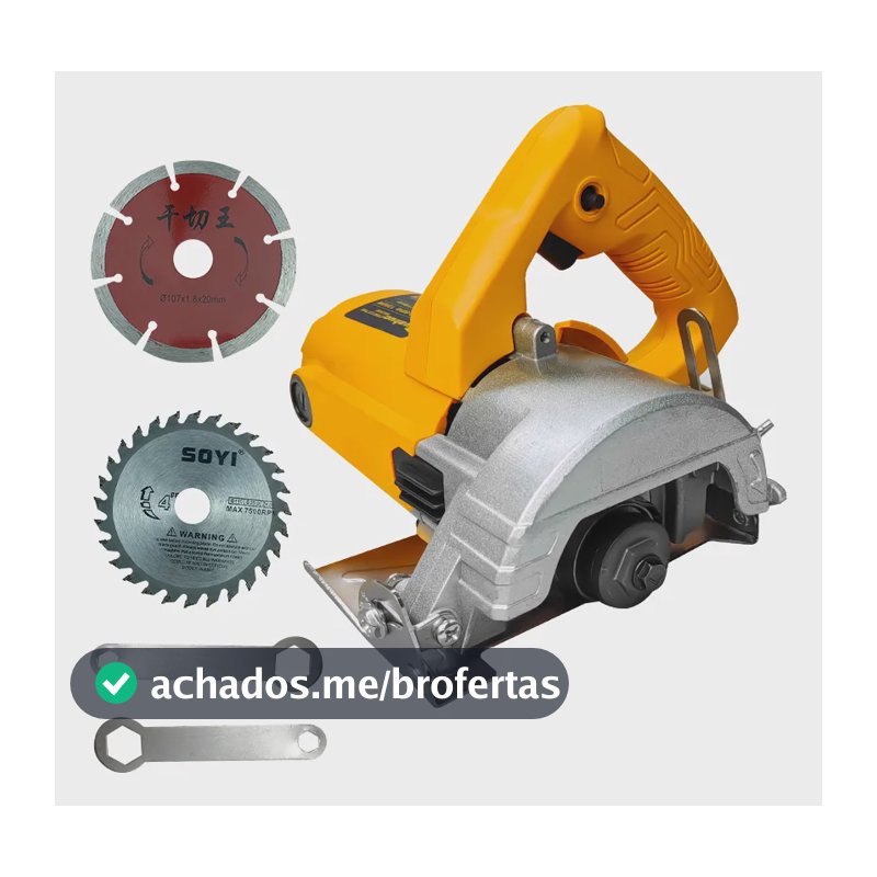Serra Corte Marmore Profissional-1300w Cortador Parede 220v