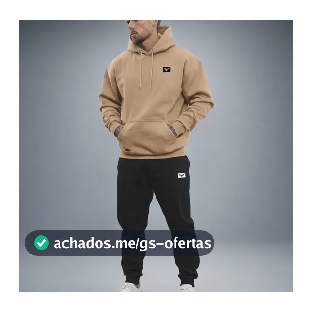 Conjunto De Moletom Polo Calça + Blusa De Frio Kit Masculino