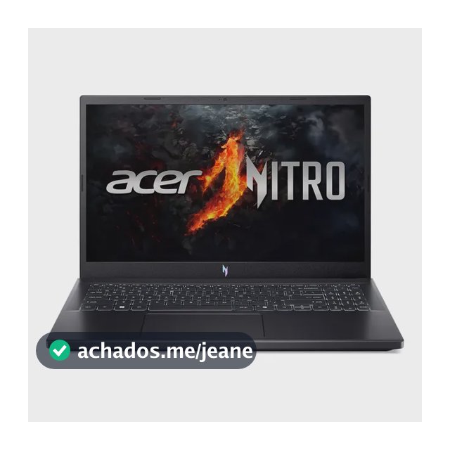 Notebook Gamer 15.6" Acer Nitro V 15 com Processador AMD Ryzen 7 7735HS Placa de Vídeo NVIDIA GeForce RTX 4050 de 6GB Memória RAM de 8GB DDR5 SSD de 512GB Tela IPS 165Hz Linux