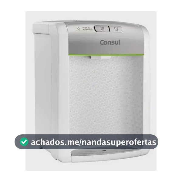Purificador De Água Consul refrigerado Natural E Gelada com proteção antibactérias Bivolt Consul Branco - CPB34ASVNA