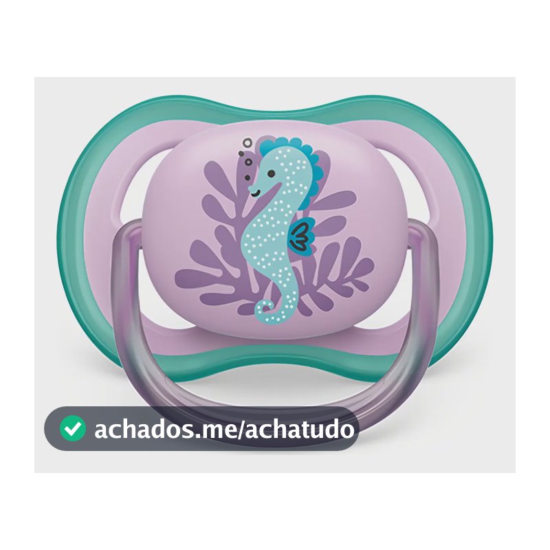 Chupeta Ultra Air Avent 6-18m Cavalo Marinho Rosa Menina Un. Período De Idade 6-12 Meses
