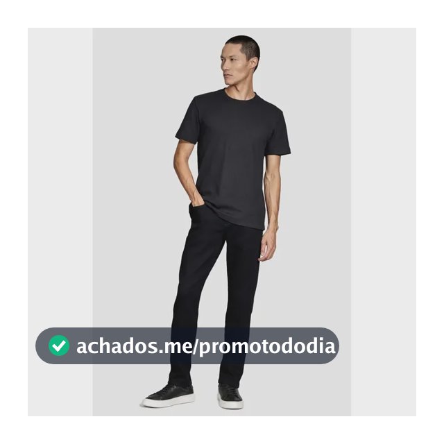 Calca Jeans Aramis Slim Basica Preto