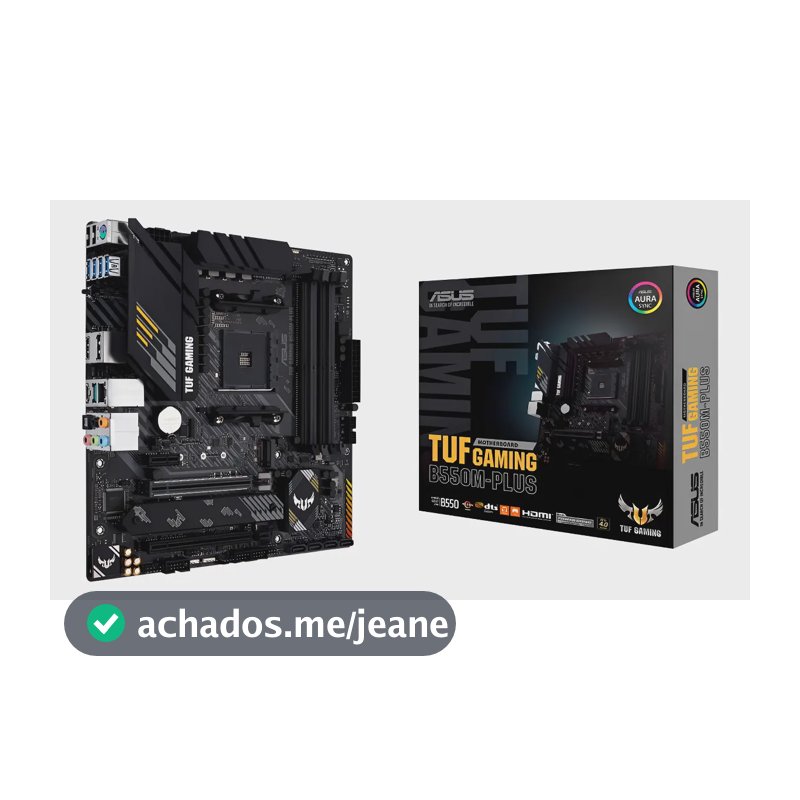 Placa Mãe Asus Tuf Gaming B550m-plus B550 Amd Am4 Matx Ddr4 Preto