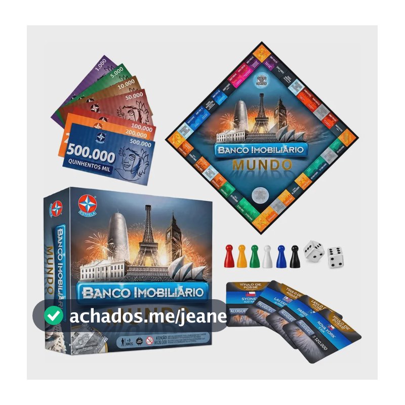Jogo Banco Imobiliário Mundo Estrela