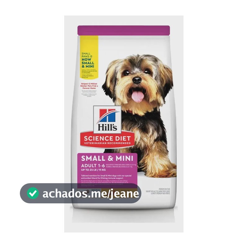 Ração Hills Cães Adultos Raças Pequenas E Mini 2.04kg