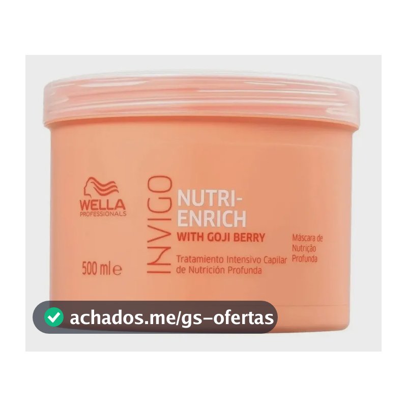 Máscara Invigo Nutri-enrich 500ml Wella Pro - Nutrição e Hidratação