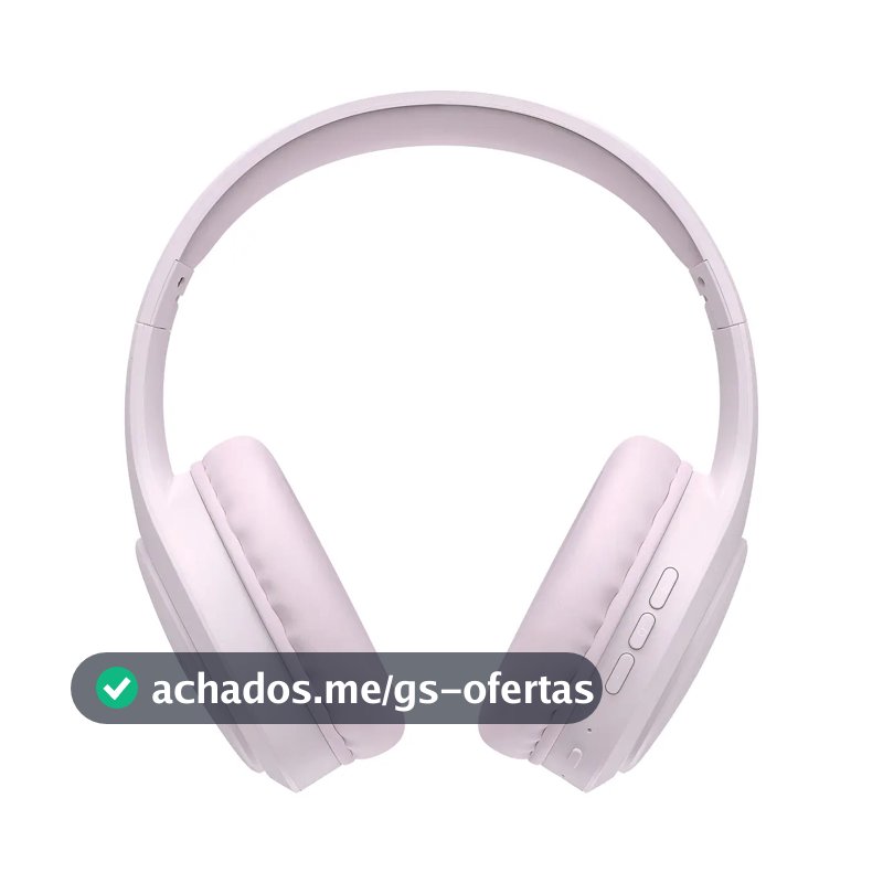 Fone De Ouvido Headphone Dapon H02d Bluetooth 5.1 Over-ear 22 Horas De Bateria Rosa